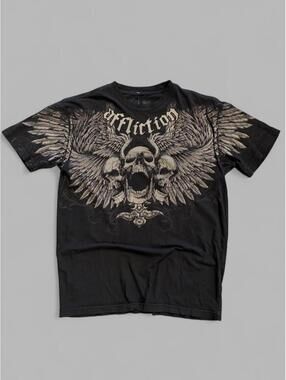 Y2K Affliction Skull Tee